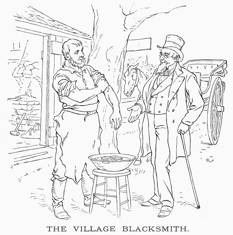 The Village Blacksmith Photograph by Granger - Fine Art America