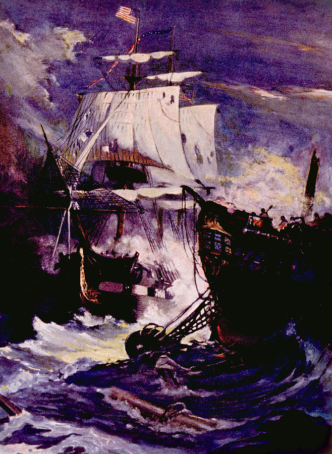 The War Of 1812 Naval Battle Photograph By Everett