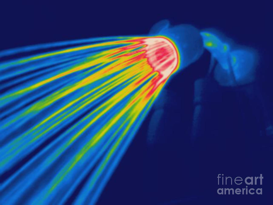 Thermogram Of A Shower Head #1 Photograph by Ted Kinsman