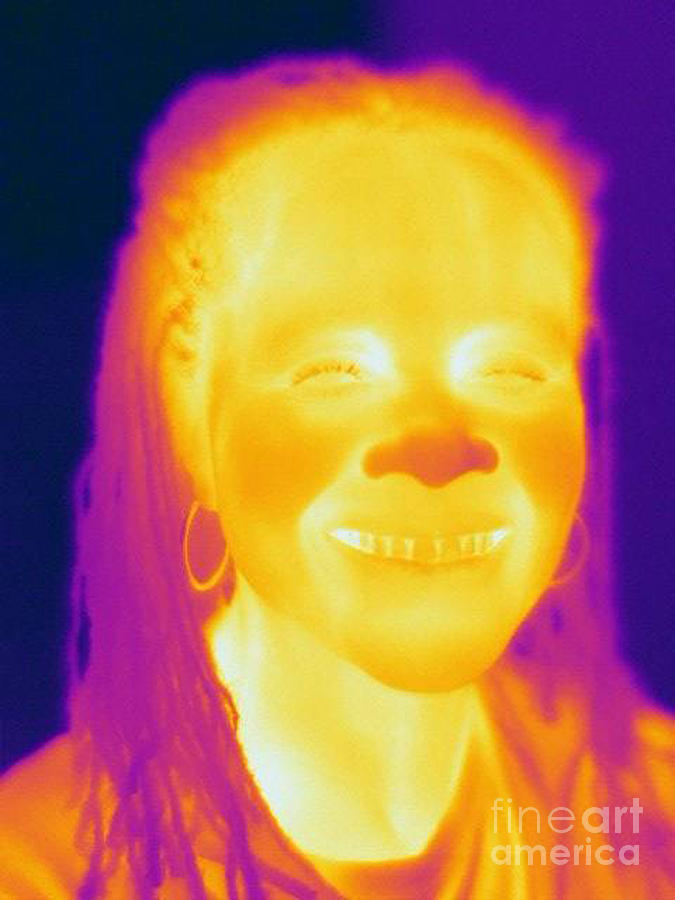 Thermogram Of A Woman #1 Photograph by Ted Kinsman