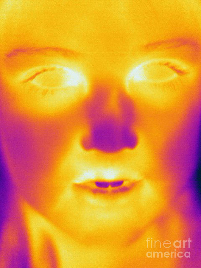 Thermogram Of A Young Girl #1  by Ted Kinsman