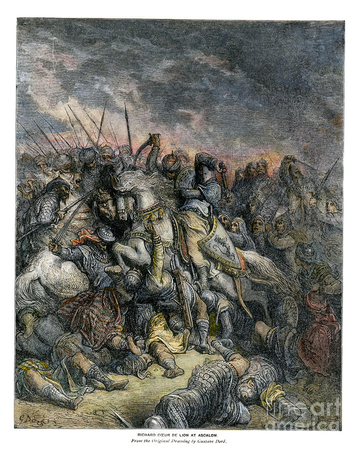 Third Crusade #2 Drawing by Gustave Dore