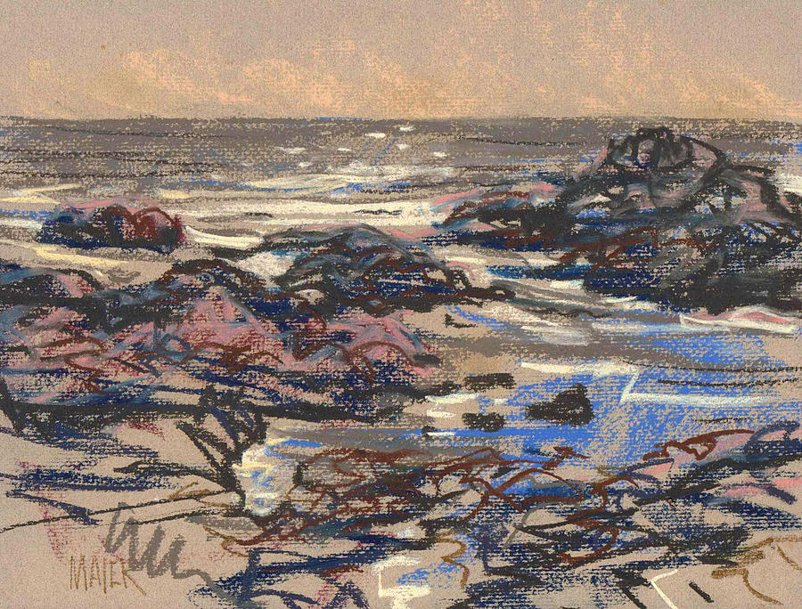 Tidal Pools #1 Painting by Donald Maier