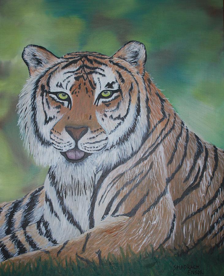 Jungle Painting - Tiger #1 by Shadrach Ensor