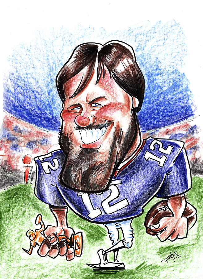 Tom Brady Drawing - Tom Brady #1 by Big Mike Roate
