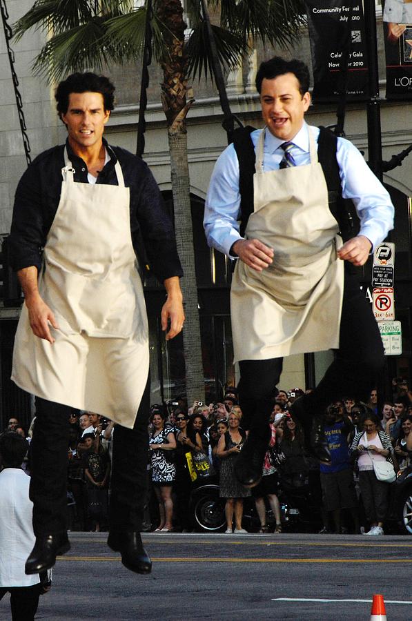 Tom Cruise, Jimmy Kimmel At Talk Show #1 Photograph by Everett Tom Cruise, Jimmy Kimmel At Talk Show #1 Photograph by Everett