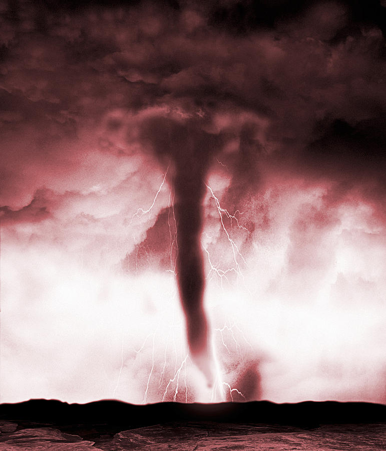 Supercell Thunderstorm Photograph - Tornado #1 by Victor Habbick Visions