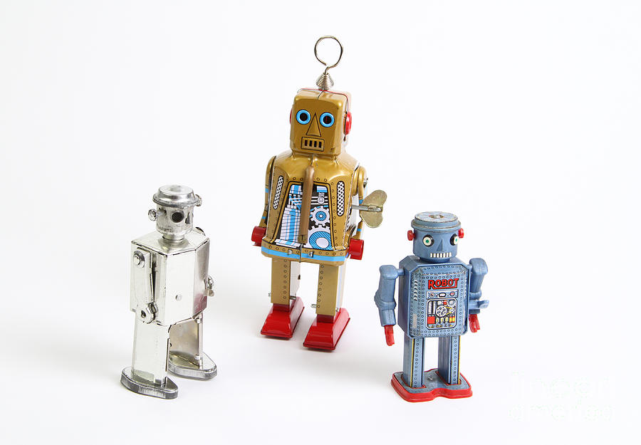 Toy Robots #3 Photograph by Photo Researchers Inc