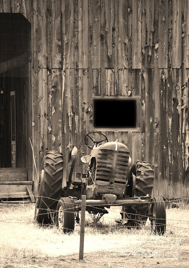 Tractor and The Barn #1 Photograph by Donna Greene