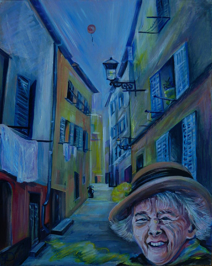 Hat Painting - Travel Notebook. Old Nice by Anna  Duyunova
