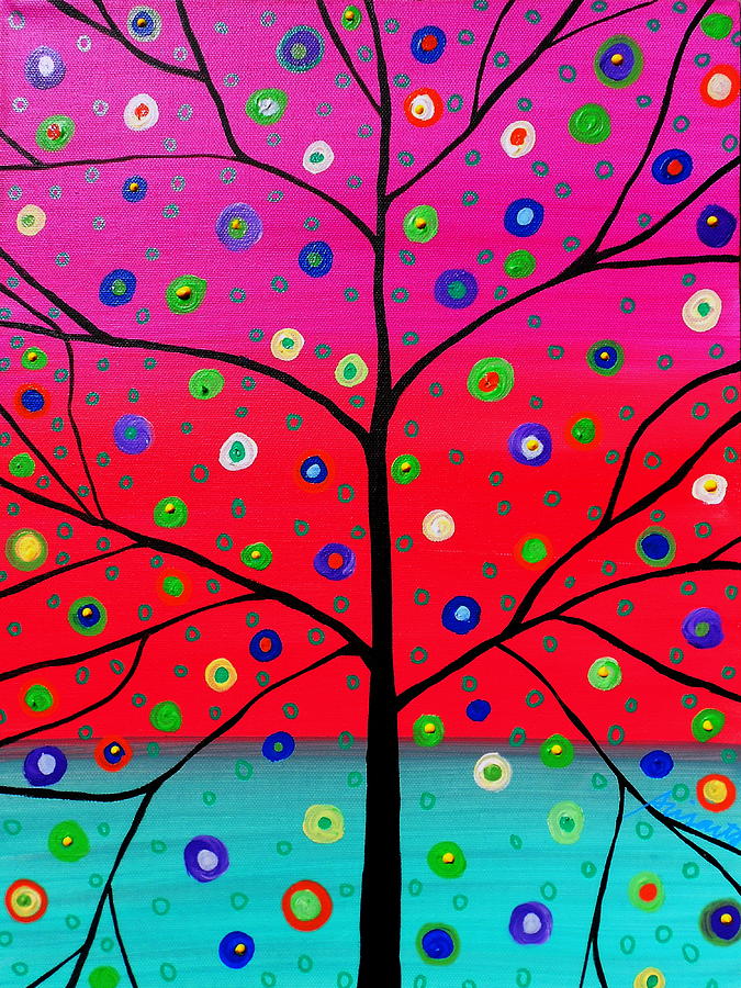 Tree Of Life Painting #1 Painting by Pristine Cartera Turkus
