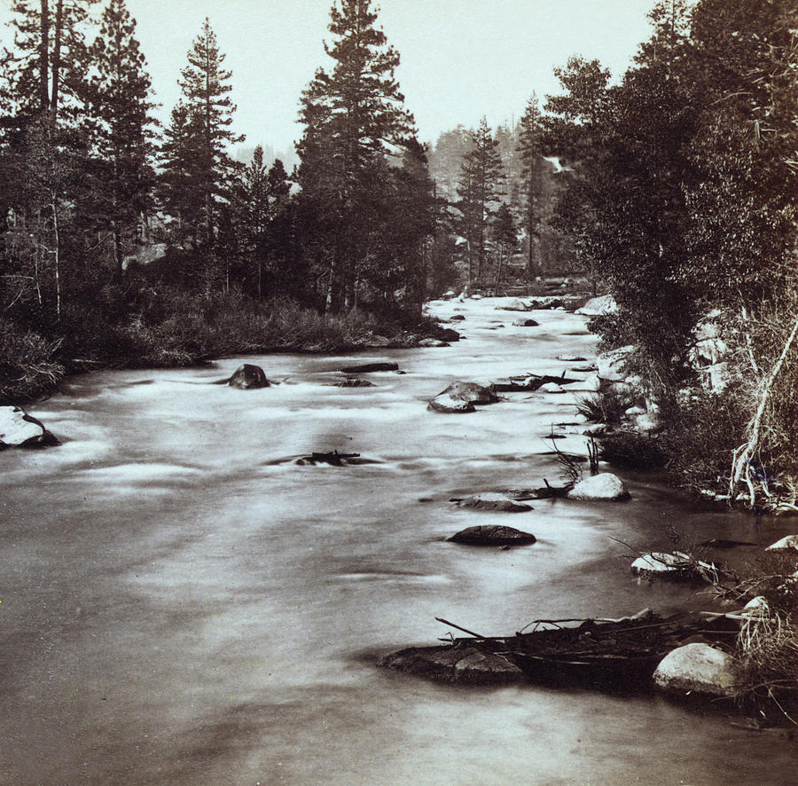 Truckee River - California - c 1865 #1 Photograph by International  Images