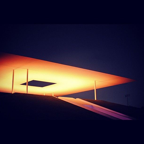 Light Photograph - Turrell Skyspace, With @jesstyong #1 by Victoria Haas