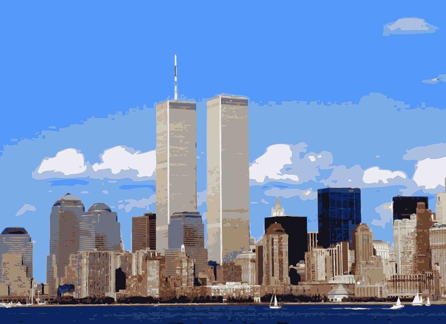 Twin Towers Color 16 #1 Photograph by Scott Kelley