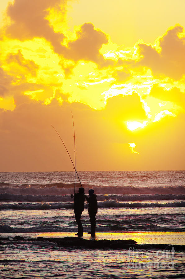 Two Fisherman #1 Photograph by Carlos Caetano