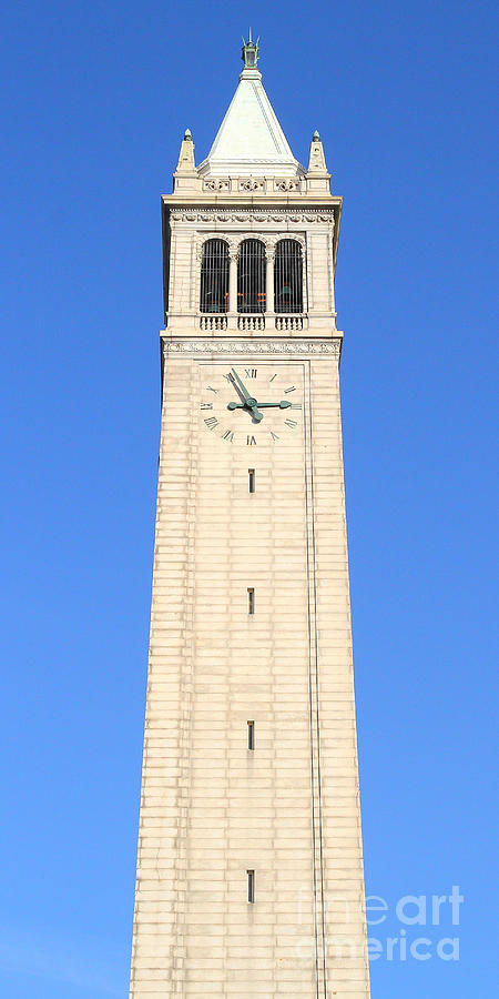 UC Berkeley . Sather Tower . The Campanile . Clock Tower . 7D10059 #1 Photograph by Wingsdomain Art and Photography