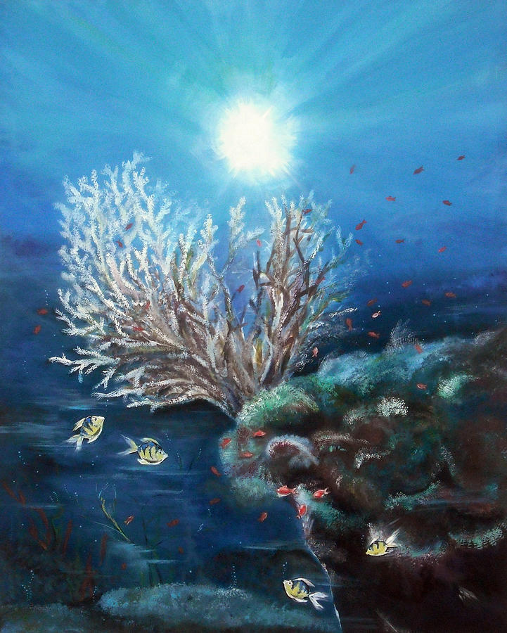 Under the Sea Painting by Mila Gertsenchtein | Fine Art America