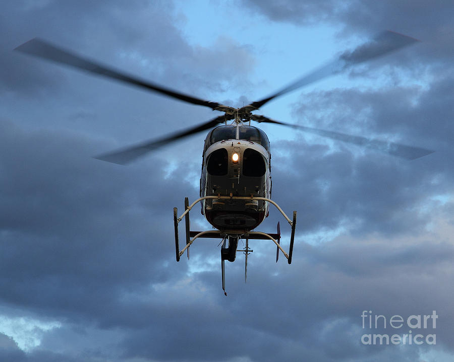 University of Utah AirMed Helicopter in Price Utah #1 Photograph by Malcolm Howard