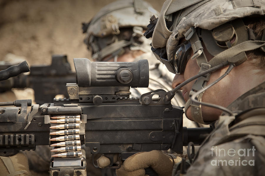 U.s. Army Rangers In Afghanistan Combat #1 Photograph by Tom Weber