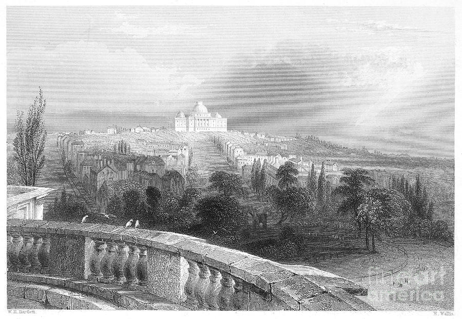 Architecture Photograph - U.s. Capitol, 1839 #1 by Granger