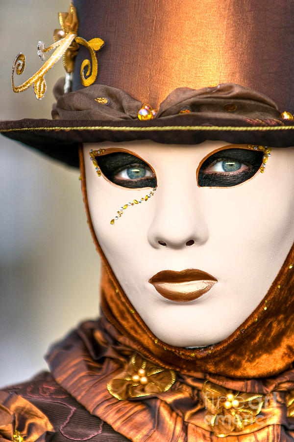 Venice Mask Carnival #1 Photograph by Luciano Mortula