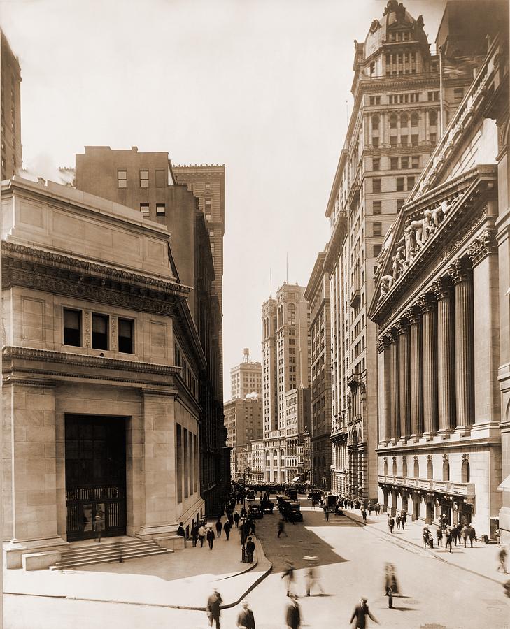 New York City Photograph - View Down Broad Street #1 by Everett