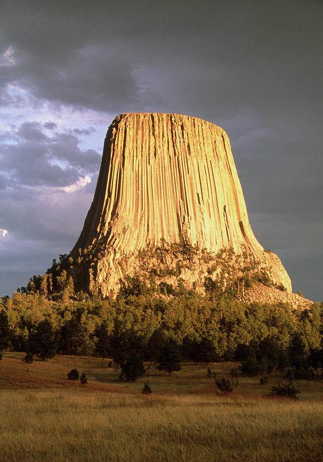 View Of Devils Tower, A Basalt Outcrop #1 Photograph by Tony Craddock