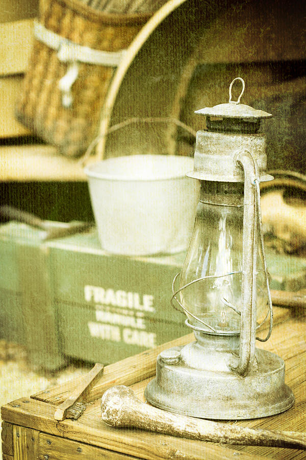 Vintage Photograph - Vintage lamp #1 by Tom Gowanlock