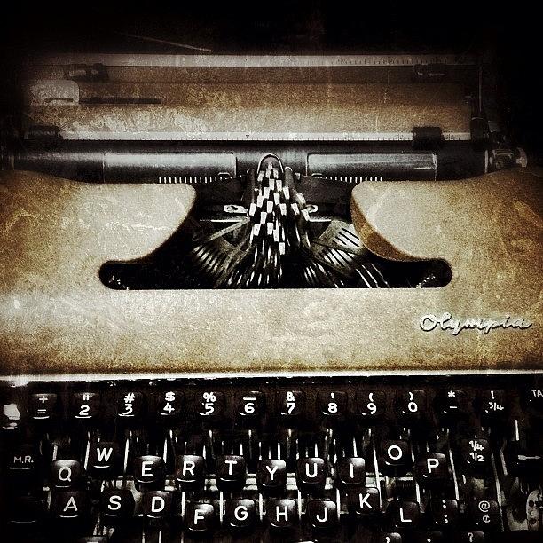 Vintage Photograph - Vintage Olympia Typewriter #1 by Natasha Marco