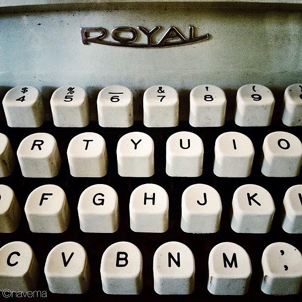 Vintage Photograph - Vintage Royal Typewriter #1 by Natasha Marco