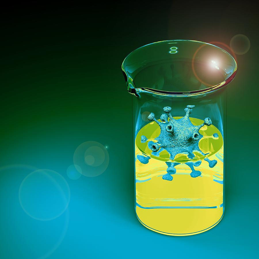 Jar Photograph - Virus Research, Conceptual Image #1 by Laguna Design