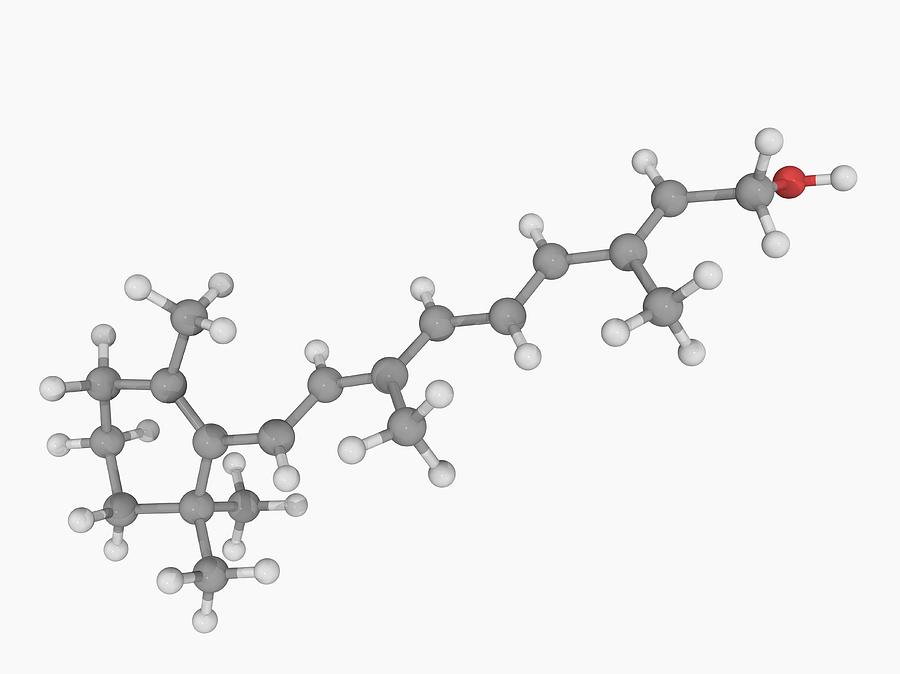Vitamin A Molecule #1 Digital Art by Laguna Design