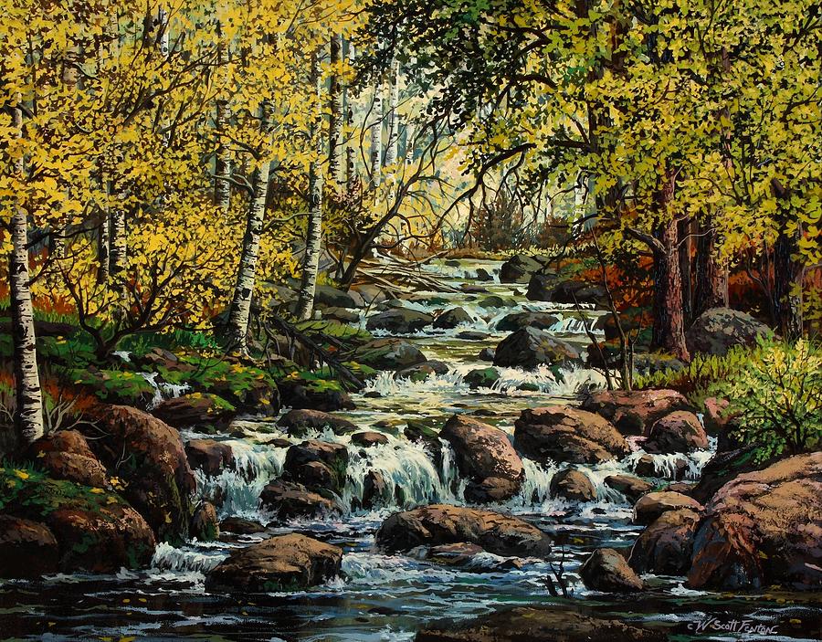 Water Dance Painting by W Scott Fenton - Fine Art America