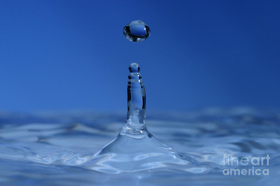 Water Droplet #1 Photograph by Ted Kinsman