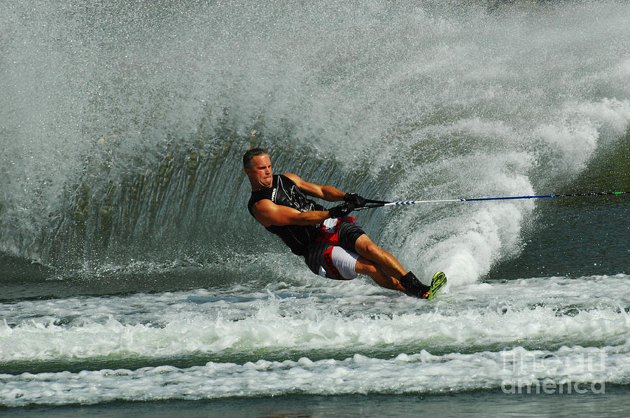 Water Skiing Magic of Water 29 #1 Photograph by Bob Christopher