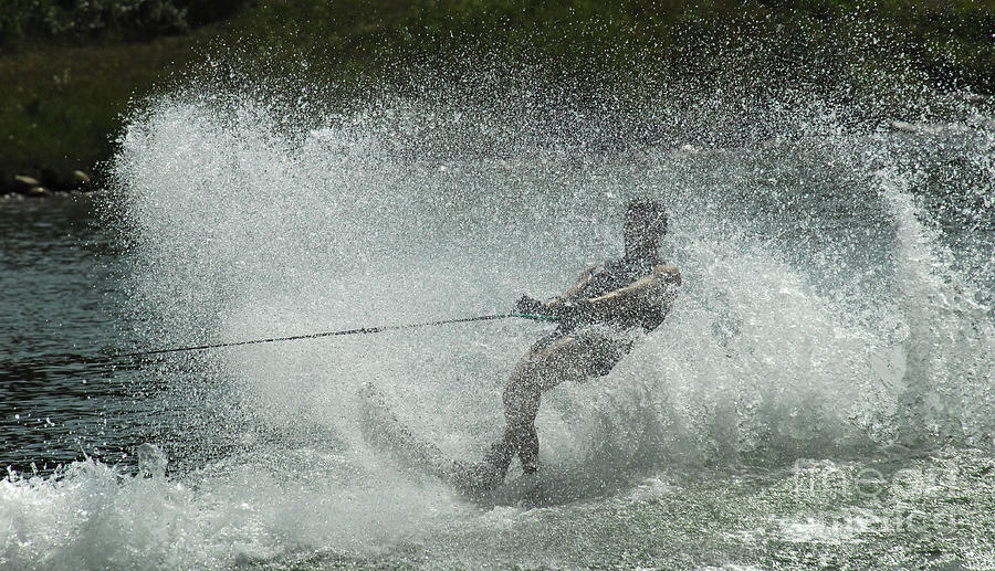 Water Skiing Magic of Water 30 #1 Photograph by Bob Christopher