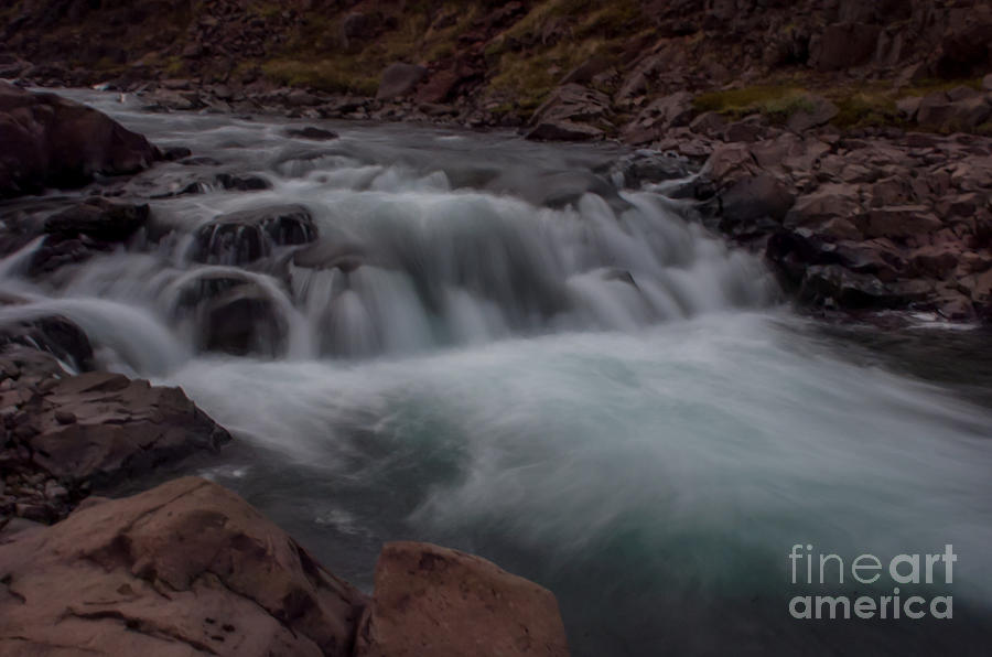 Waterfall  Iceland #1 Photograph by Jorgen Norgaard