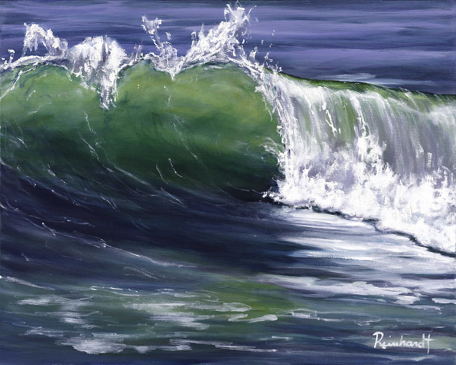 Wave 8 Painting by Lisa Reinhardt