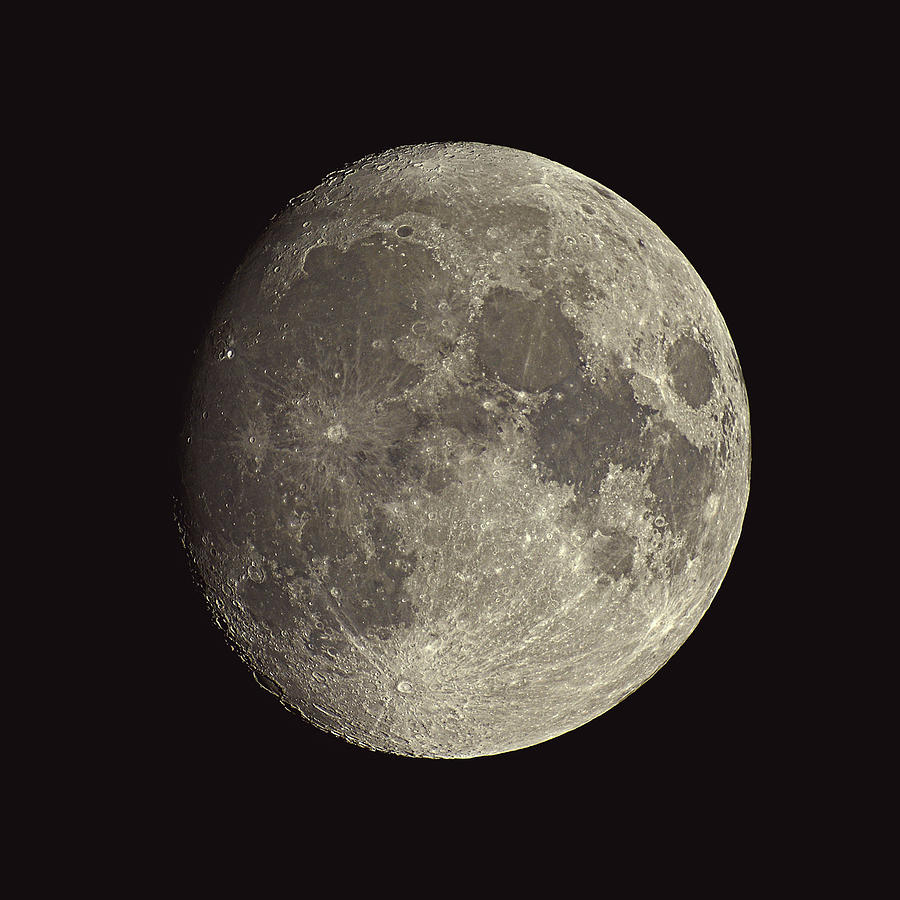 Waxing Gibbous Moon #1 Photograph by Eckhard Slawik