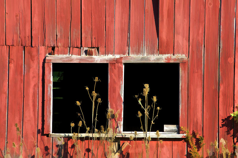 Weathered Red Barn Window of New Jersey Photograph by David Letts