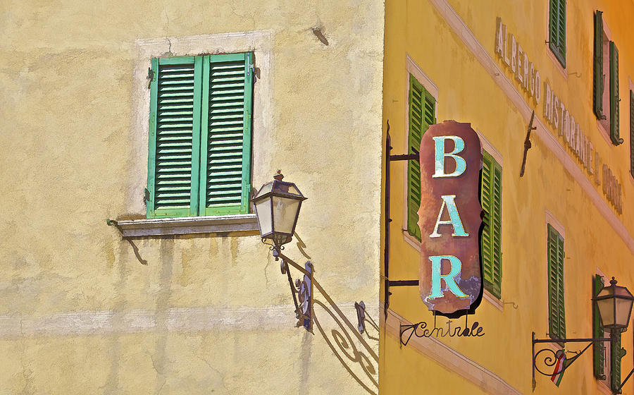 Weathered Rustic Metal Bar Sign #1 Photograph by David Letts
