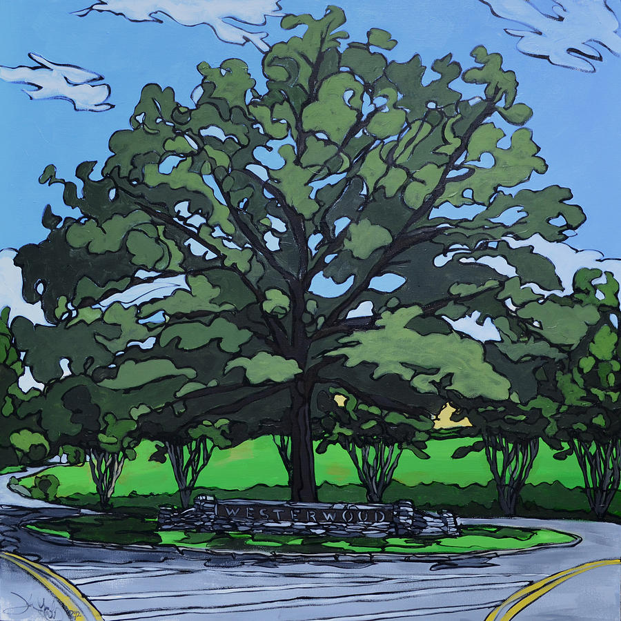 Westerwood Tree #2 Painting by John Gibbs