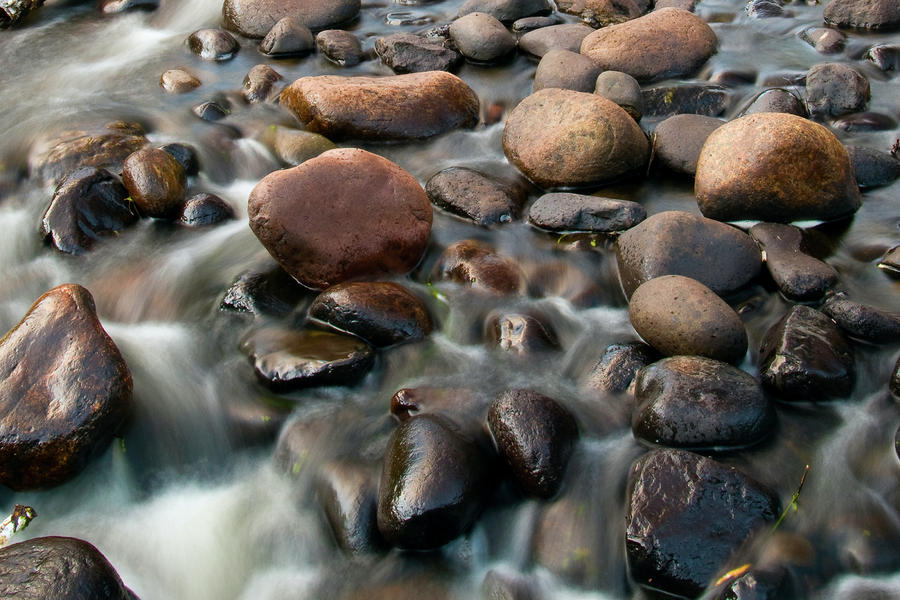 Wet Rocks #1 Photograph by Steve Stuller