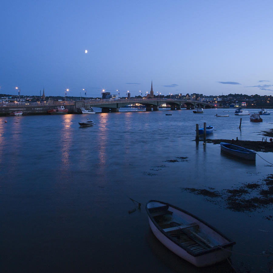 Wexford Harbour at dusk #1 Photograph by Ian Middleton