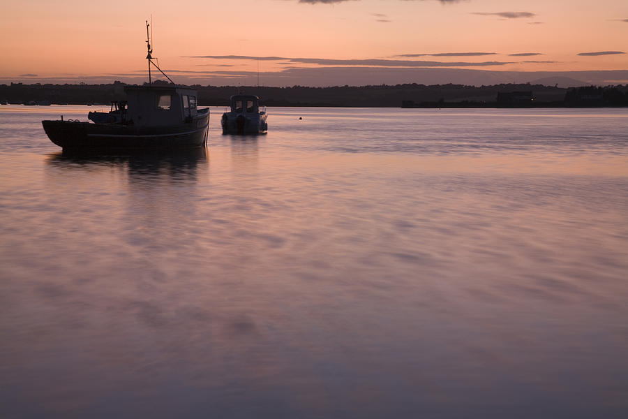 Wexford Harbour at sunset #1 Photograph by Ian Middleton