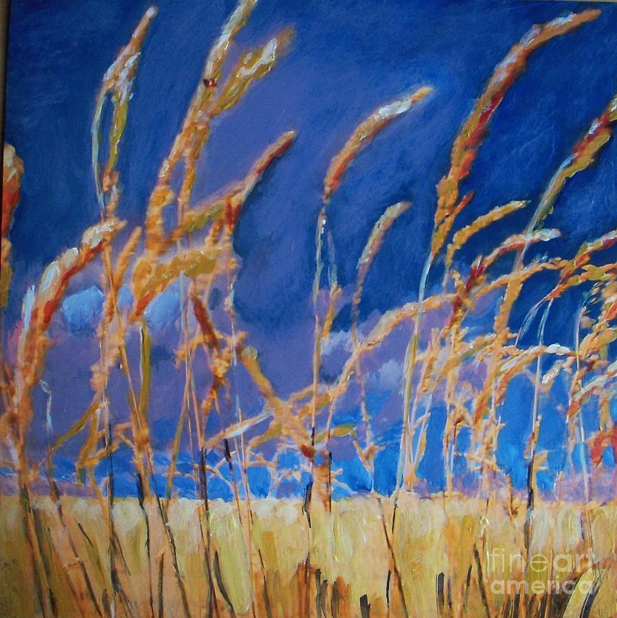 Abstract Painting - Wheat Field #3 by Vesna Antic