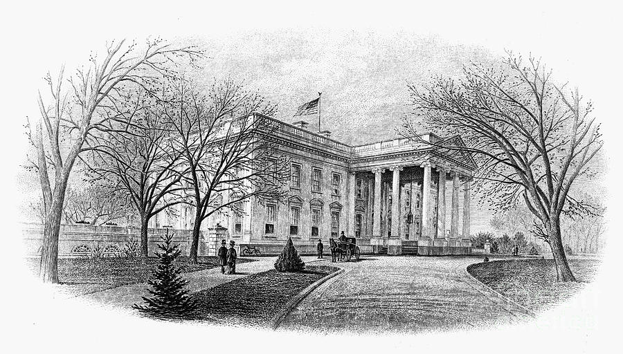 Architecture Photograph - White House #1 by Granger