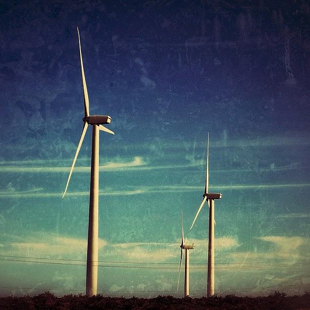Windmill Photograph - Wind Farm Off Interstate 90, Washington #1 by Chris Bechard