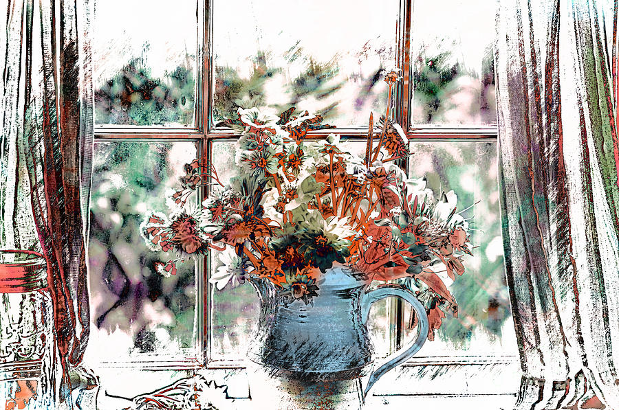 Window Vase Photograph by Elaine Manley