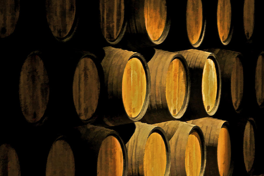Wine Barrels #2 Photograph by David Letts